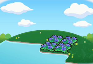 Hydrated Graceful Flower Bed habitat in Pokopia