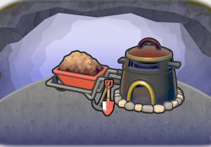 Digging and Burning habitat in Pokopia