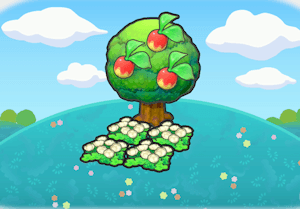 Tree-shaded Fluffy Flower Bed habitat in Pokopia