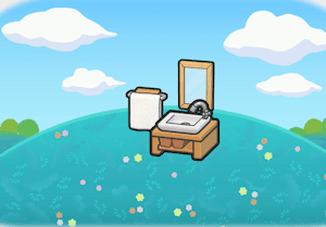 Spotless Washing Station habitat in Pokopia