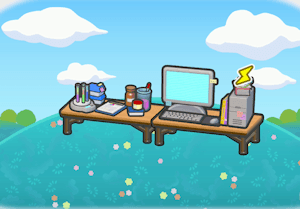 Researcher's Desk habitat in Pokopia