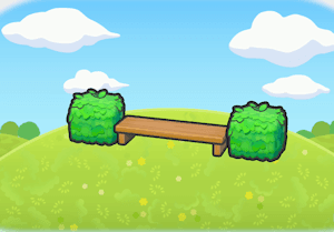 Bench with Greenery habitat in Pokopia