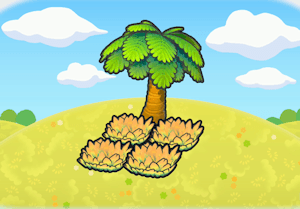 Tree-shaded Yellow Tall Grass habitat in Pokopia