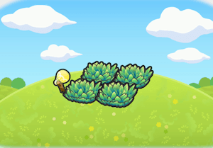 Illuminated Tall Grass habitat in Pokopia