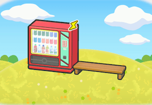 Vending Machine Break Area habitat in Pokopia